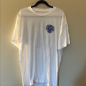 DIXXON White Tee with Blue Crest